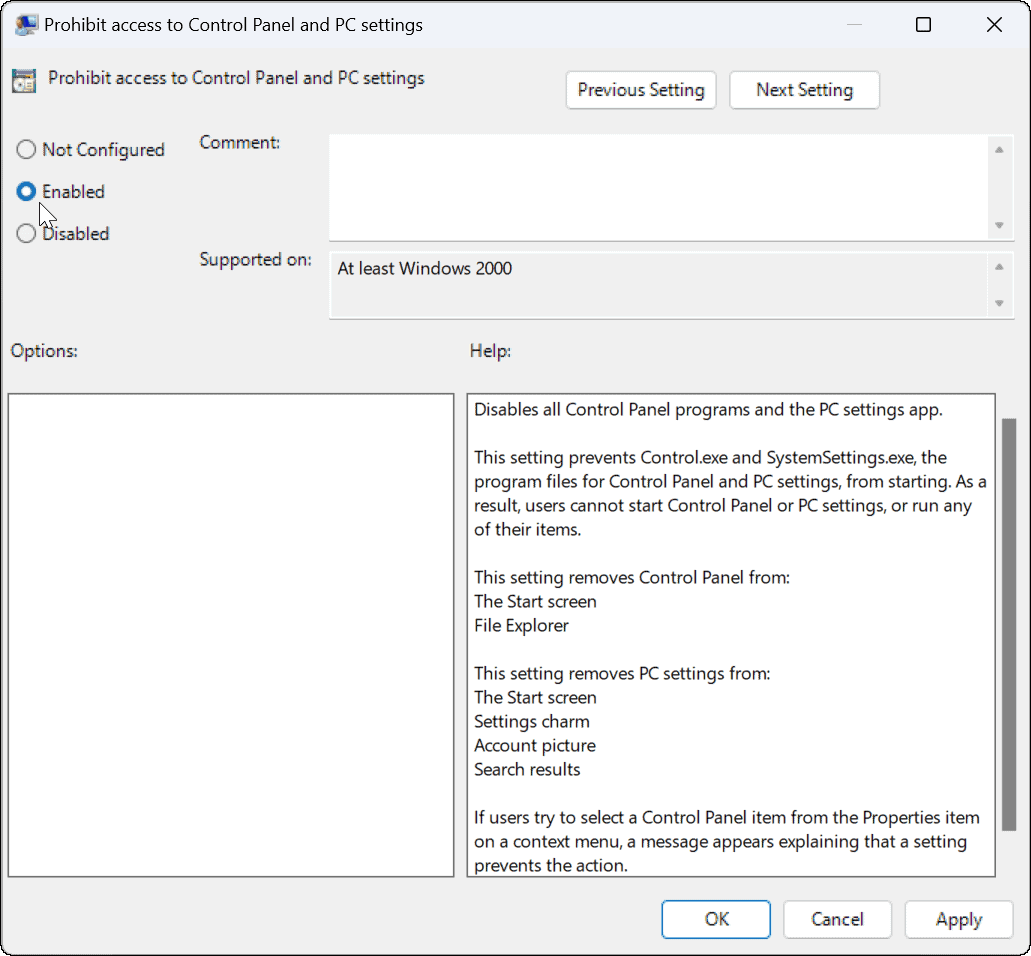 Zablokujte používateľov v nastaveniach v systéme Windows 11
