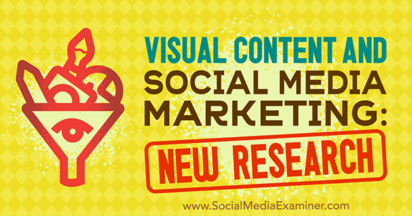Vizuálny obsah a marketing v sociálnych médiách: Nový výskum Michelle Krasniak v oblasti prieskumu sociálnych médií.
