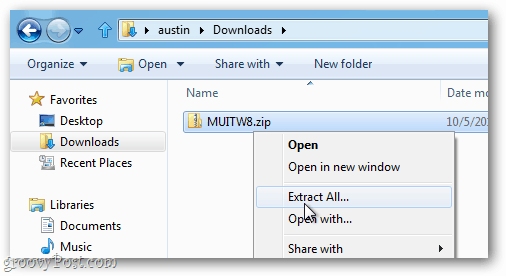 rozbaľte archív zip archívu muitw8
