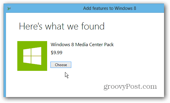 Balík Windows 8 Media Center