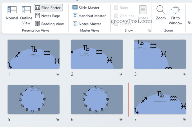 PowerPoint odstránené snímky