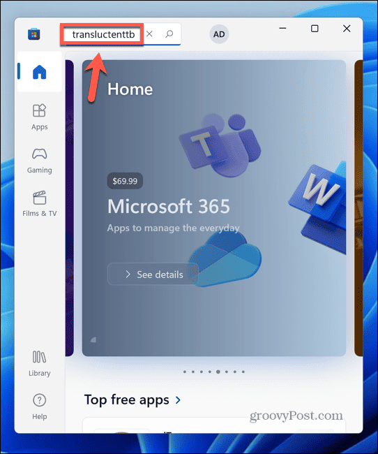 Windows 11 vyhľadávať v obchode