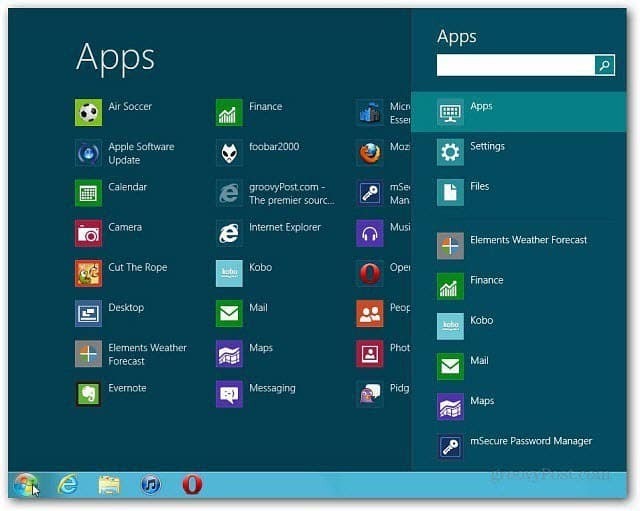 Windows 8: Získajte späť ponuku Štart späť na plochu