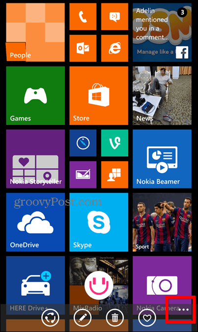 Obrazovka uzamknutia obrazovky systému Windows Phone 8.1