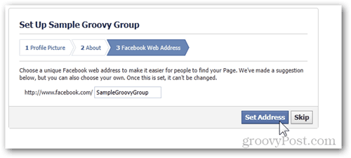 facebook nastavenie skupiny krok 3 facebook webová adresa nastavená adresa