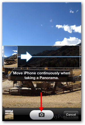 Vezmite si panoramatickú fotografiu pre iPhone iOS - Pan Camera