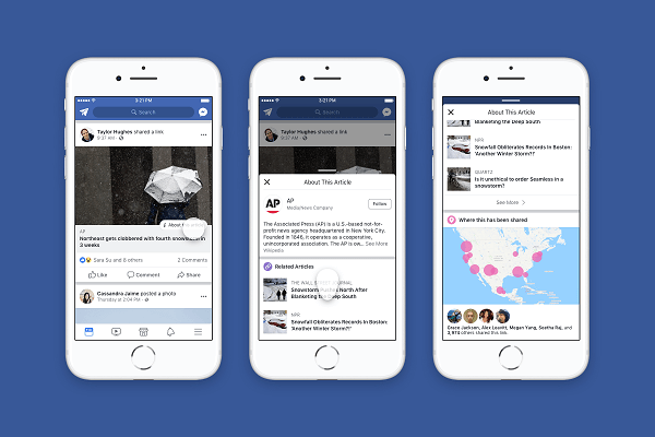 Facebook zdieľa viac kontextu okolo článkov a vydavateľov zdieľaných v News Feed.