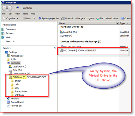 Príklad pripojenia MagicISO Virtual Drive ISO na Windows Server 2008