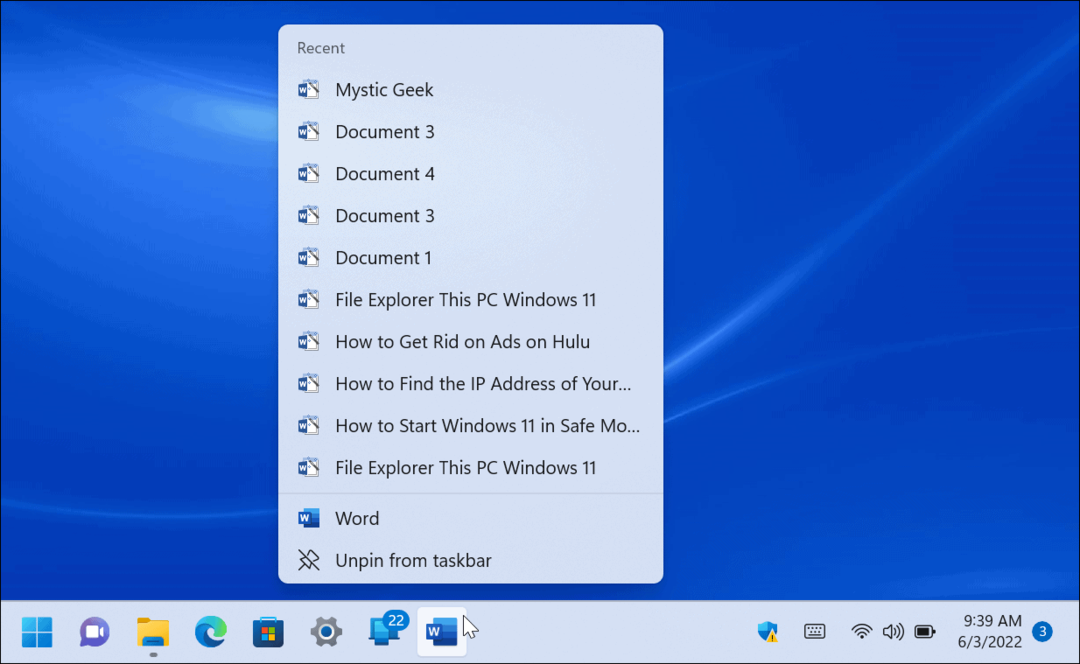 Zoznamy odkazov v systéme Windows 11