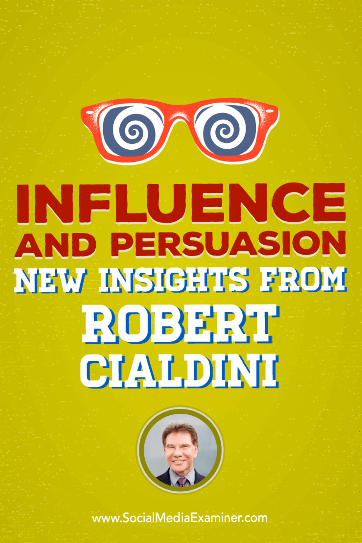 Vplyv a presviedčanie: Nové poznatky od Roberta Cialdiniho: referent pre sociálne médiá
