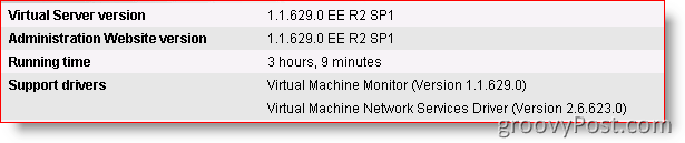 Microsoft Virtual Server 2005 r2 sp1 podporuje systém Windows Server 2008:: groovyPost.com