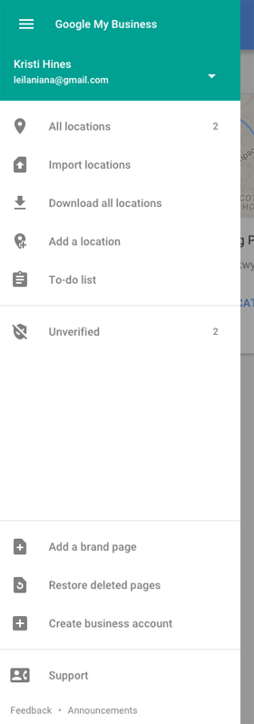 nové google moje obchodné menu