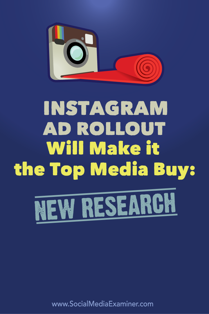 Vďaka zavedeniu reklamy z Instagramu sa stane top mediálnym kupujúcim: Nový výskum: Vyšetrovateľ sociálnych médií