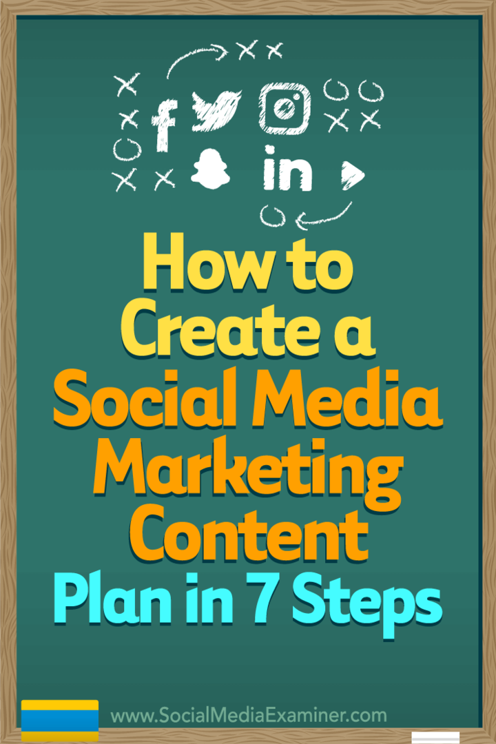 Ako vytvoriť plán obsahu marketingu na sociálnych sieťach v 7 krokoch od Warrena Knighta na prieskumníkovi sociálnych médií.