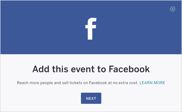 Keď je vaša udalosť Eventbrite nastavená, zverejnite ju a pridajte na Facebook.