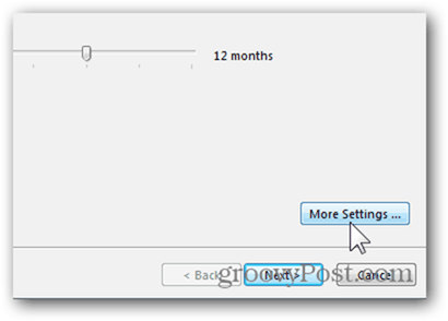 Pridať poštovú schránku Outlook 2013 - Kliknite na položku Ďalšie nastavenia
