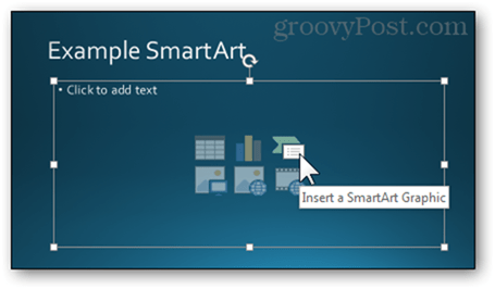 prázdne textové pole formát snímky štýl powerpoint 2013 vložiť inteligentné umenie smartart grahpic vytvoriť nový