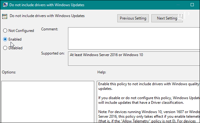 skupinová politika povoľuje aktualizáciu systému Windows