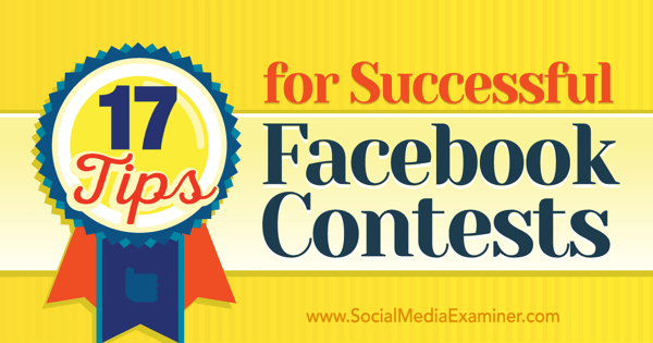 tipy na úspešné facebookové súťaže