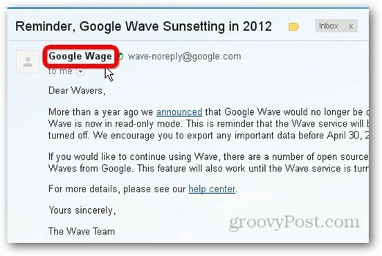 Rozlúčka s vlnou Google Wave 30. apríla