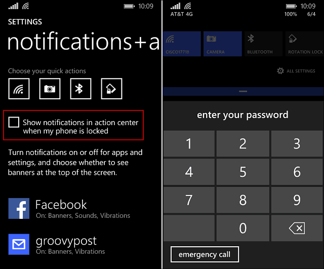 Windows Phone 8.1: Zabráňte ľuďom v zobrazovaní upozornení na uzamknutej obrazovke
