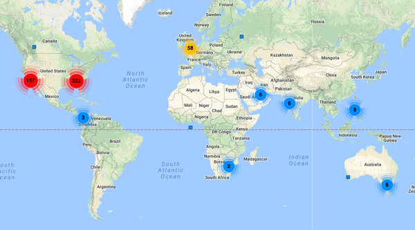 Zobraziť mapované miesta sledovateľov tohto účtu na Twitteri.
