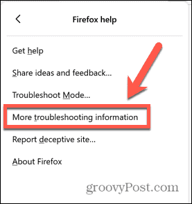 firefox ďalšie riešenie problémov