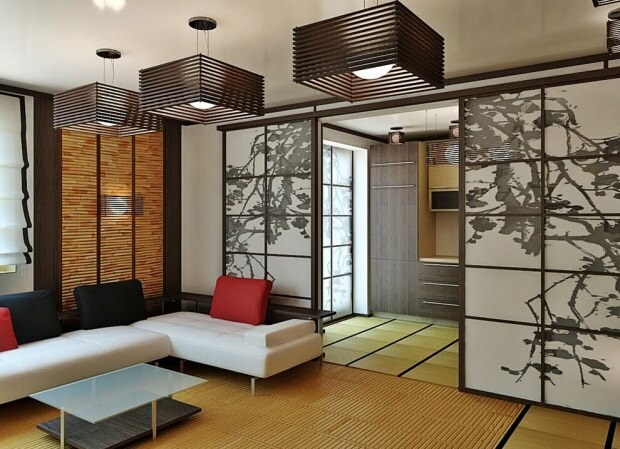 Obývacie izby v japonskom štýle
