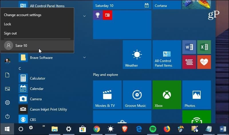 Prepnúť používateľský účet Windows 10
