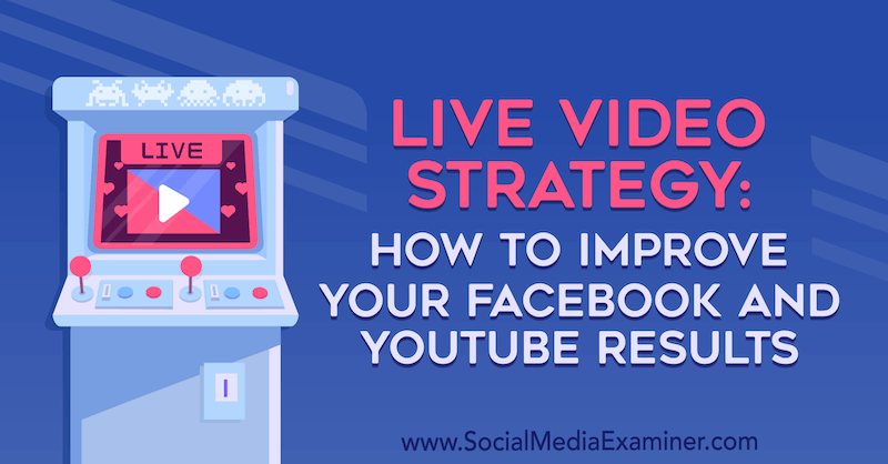 Stratégia živého videa: Ako vylepšiť výsledky na Facebooku a YouTube od Lurie Petruci v prieskumovej komisii pre sociálne médiá.