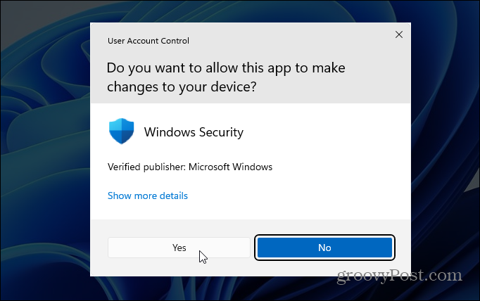 Kontrola používateľských kont Windows 11
