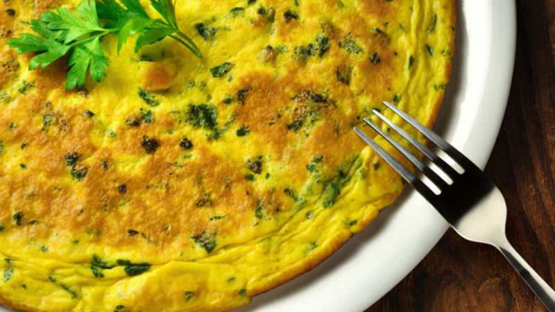 Ako pripraviť omeletu s petržlenom?