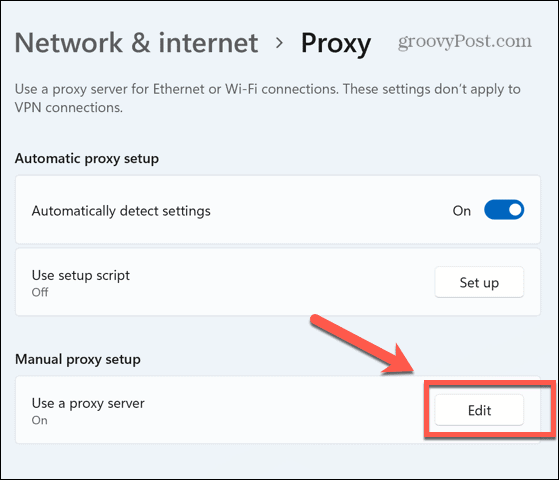 Windows upravovať proxy