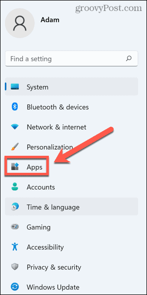 menu aplikácií systému Windows