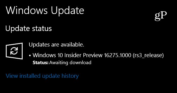 Spoločnosť Microsoft rozširuje Windows 10 Insider Build 16275 dnes