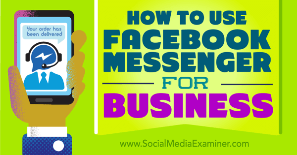 spojte sa a komunikujte s facebook messengerom