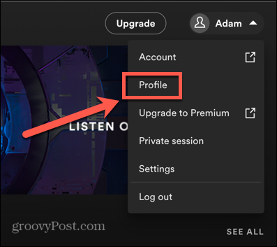 spotify profil