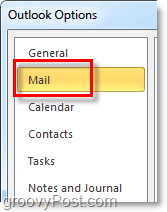 v programe Outlook 2010 kliknite na kartu Možnosti pošty