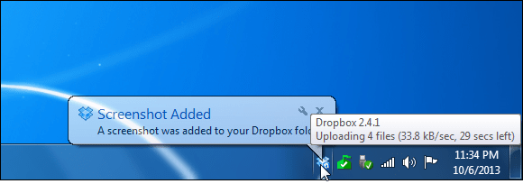 Screenshot verzie verzie Dropbox bol pridaný
