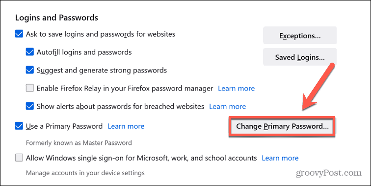 firefox zmeniť heslo