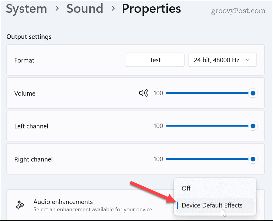 Obnovte nastavenia zvuku v systéme Windows 11