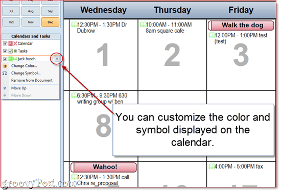 Prispôsobenie výtlačkov kalendára programu Outlook 2010