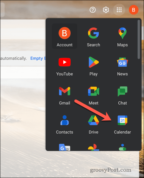 Otvorte Kalendár Google v Gmaile