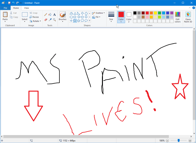 Aplikácia Microsoft Paint bude naďalej žiť v obchode Windows Store
