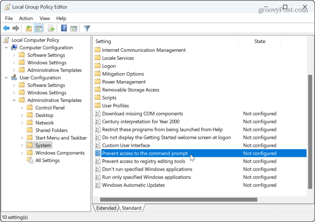 Ako zakázať príkazový riadok v systéme Windows 11