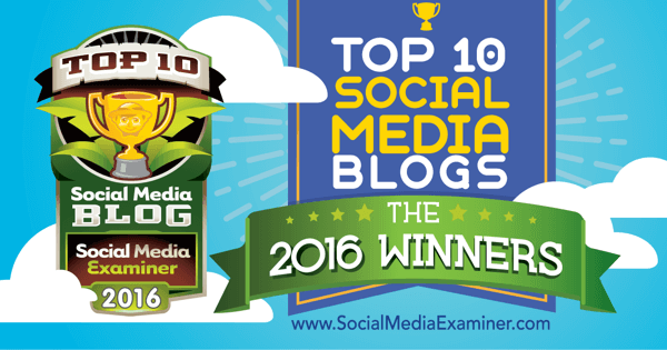 Súťaž blogov o najlepších sociálnych médiách v roku 2016