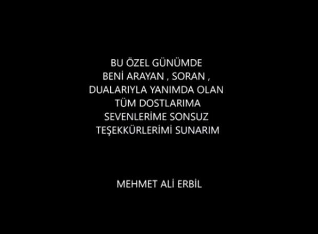Prvé slová od Mehmet Ali Erbil!