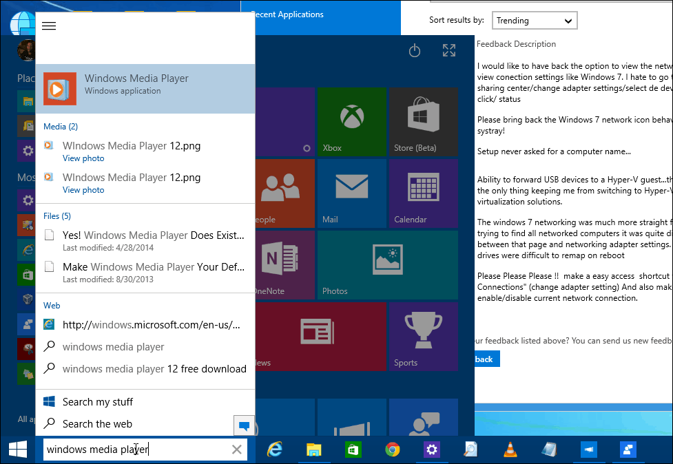 Windows 10 Build 9926 vizuálna prehliadka