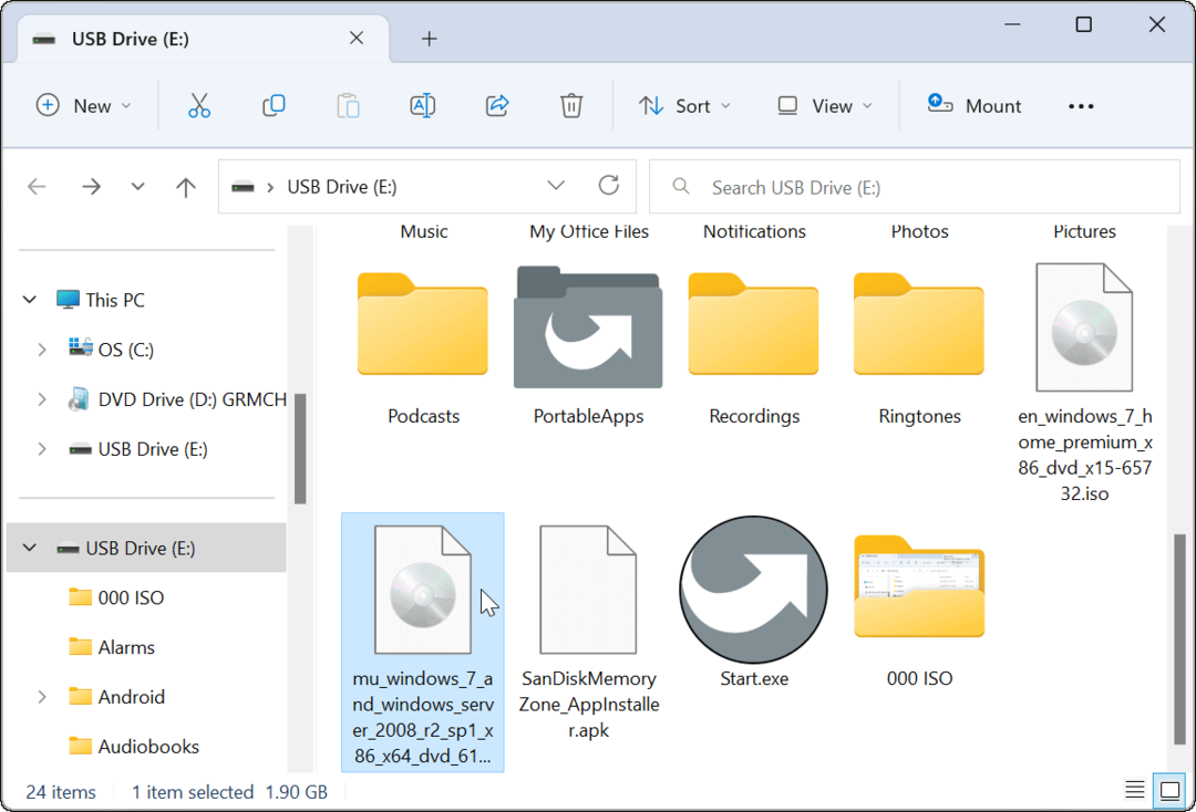 Ako pripojiť obraz ISO v systéme Windows 11