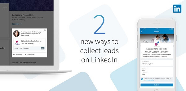 Spoločnosť LinkedIn uviedla na trh nové spôsoby získavania potenciálnych zákazníkov pomocou nových formulárov Lead Gen pre sponzorovaný obsah.